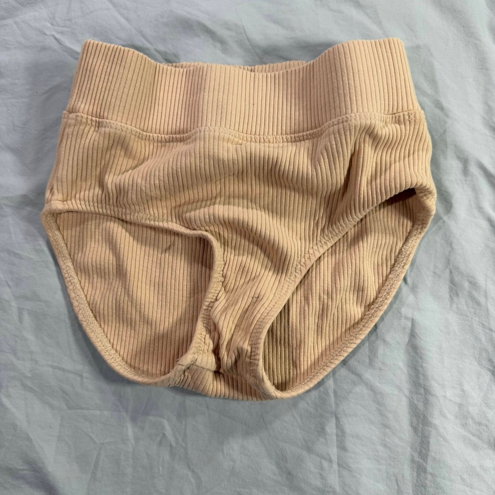 Tiger Friday Child XL‎ Belief Ribbed High Waisted Briefs Tan Dance Khaki Neutral